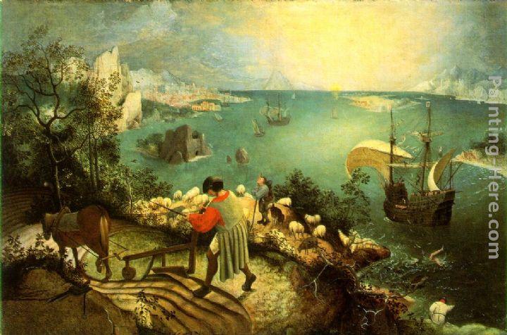 Pieter the Elder Bruegel Landscape with the Fall of Icarus